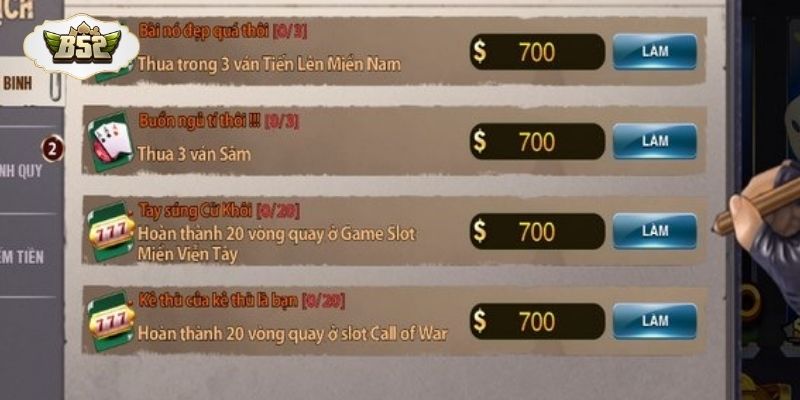 Hoàn thành vòng quay slot để nhận thưởng khuyến mãi B52